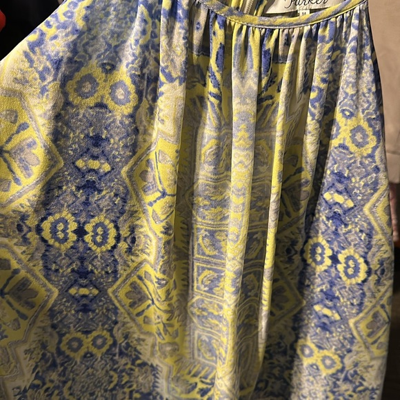 Parker Blue and Yellow Patterned Romper m - Picture 2 of 5